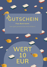 Lade das Bild in den Galerie-Viewer, Gutschein für dein persönliches kulinarisches Erlebnis. Zum selber ausdrucken.