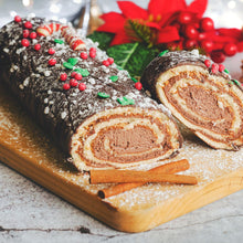 Lade das Bild in den Galerie-Viewer, Sonntag, den 7. 12. 2025 Online Live-Cooking um 13:00 Uhr - Da rollst du vor Freude! Bûche de Noël Weihnachtszauber mit Frau Bunt kocht!
