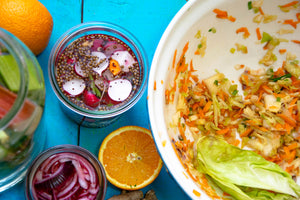 Sonntag, den 21.9.2025 Online Live-Cooking um 18:00 - Fermentation! Natürliche Probiotika selbst gemacht mit Frau Bunt kocht