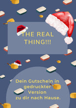 Lade das Bild in den Galerie-Viewer, The Real Thing!!! Persönlicher Geschenk Gutschein  für Deine Lieben - per Post.  Mit Überraschung.
