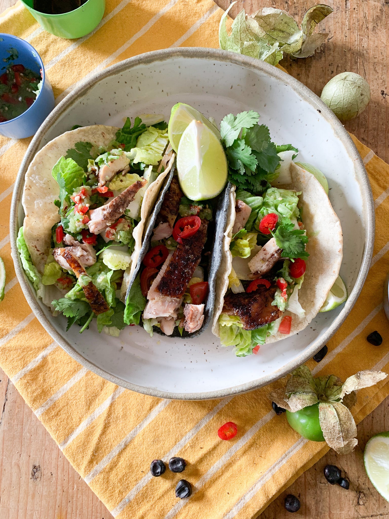 Montag, den 20.10.2025 Online Live-Cooking um 18:00 - ¡Viva México! Authentische Tacos mit Frau Bunt kocht!