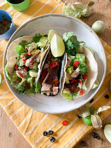 Montag, den 20.10.2025 Online Live-Cooking um 18:00 - ¡Viva México! Authentische Tacos mit Frau Bunt kocht!
